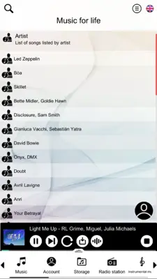 Music for life android App screenshot 2